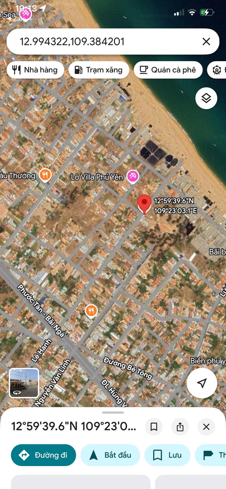 Đất nền mặt tiền đường Lê Hanh, Phú Yên 310m² giá chỉ 5.58 tỷ - Cách bãi tắm Lò3 vài bước chân!