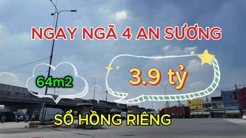 Nhà phố Quận 12 64m² giá 3.9 tỷ - Sổ hồng chính chủ, thương lượng