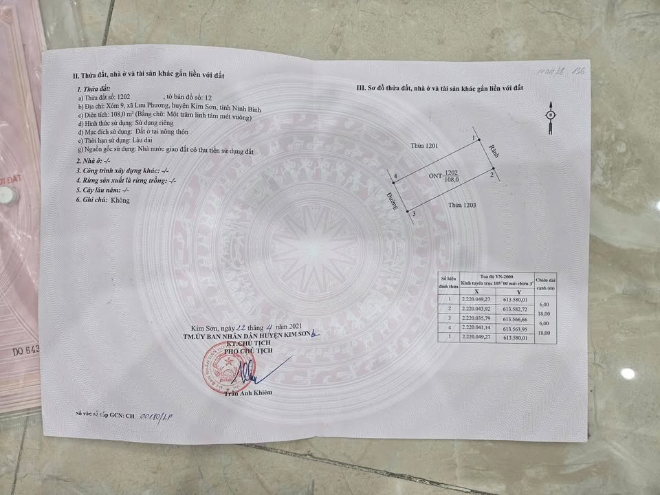 Đất nền Kênh Tân Thành, 108m² giá 1.4 tỷ - Sổ đỏ chính chủ, đầu tư sinh lời!