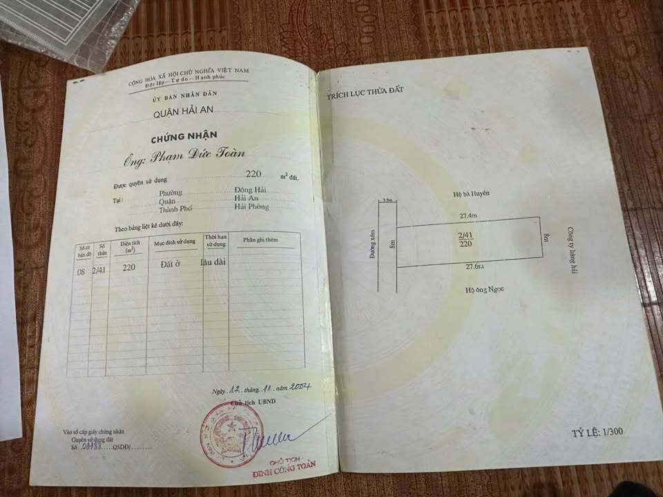 Lô đất đẹp Phường Đông Hải, Hải An, 220m² - Ô tô đến cửa, giá thỏa thuận!