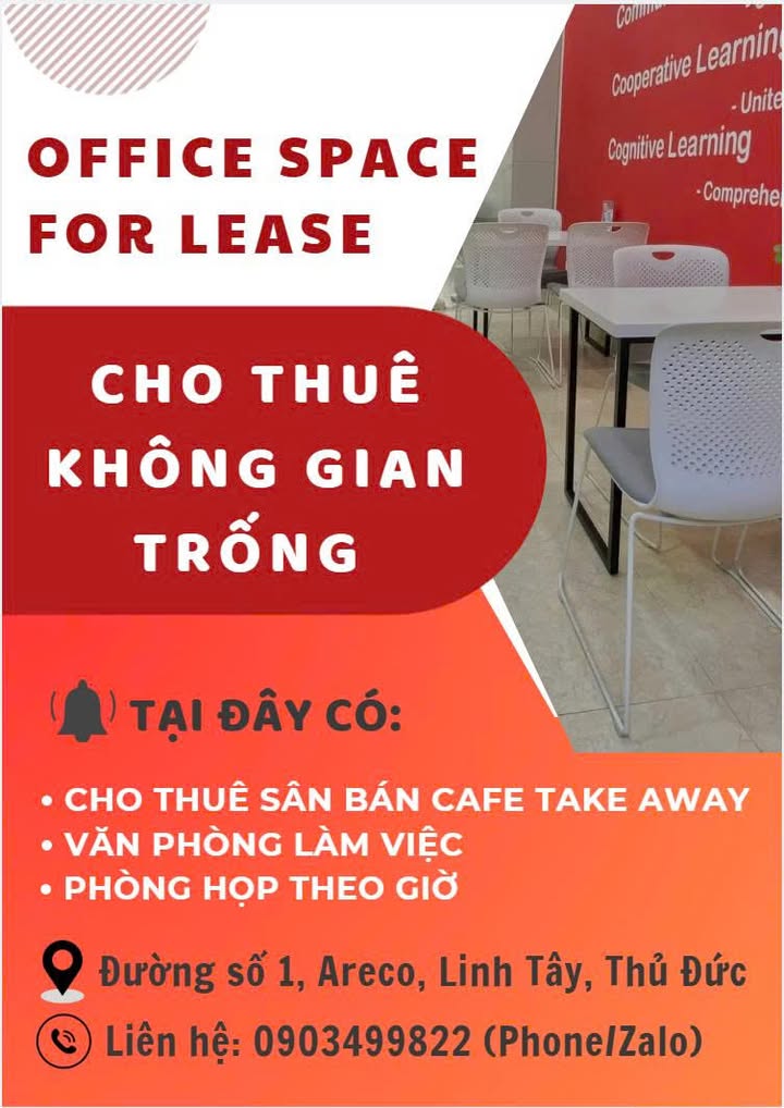 Cho thuê văn phòng tại Khu dân cư Areco, Thủ Đức 17m² - Giá thuê linh hoạt, tiện nghi đầy đủ!
