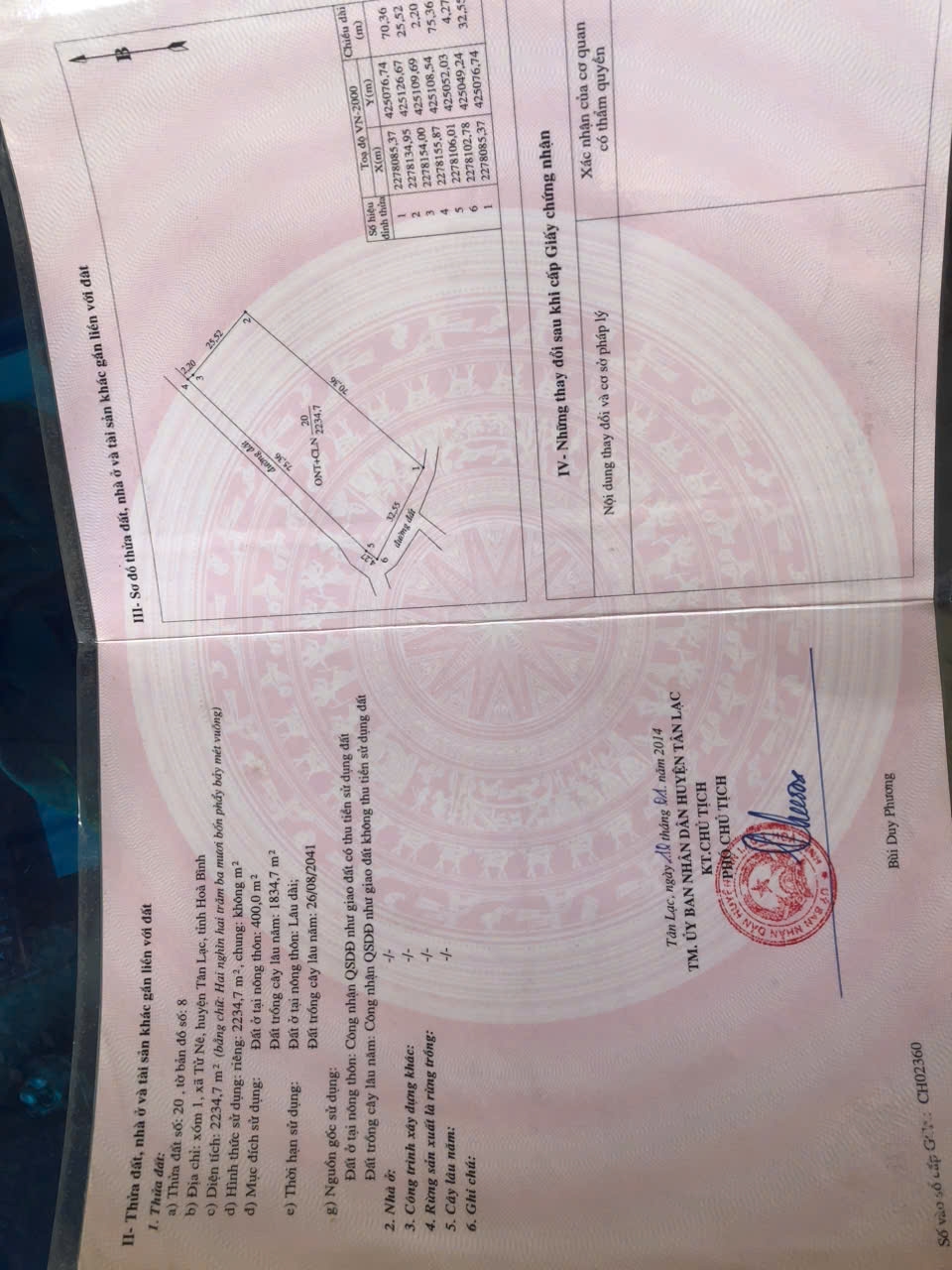 Đất nền 2234m² Tử Nê - Tân Lạc - Hòa Bình giá chỉ 8.5 tỷ - Cơ hội đầu tư tuyệt vời!