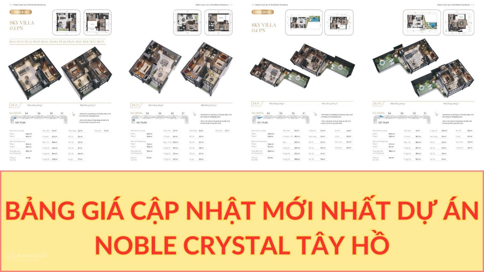 Căn hộ Noble Crystal Tây Hồ Toà S5 | 82m² | Giá 15.58 tỷ - Biểu tượng căn hộ hàng hiệu đẳng cấp!