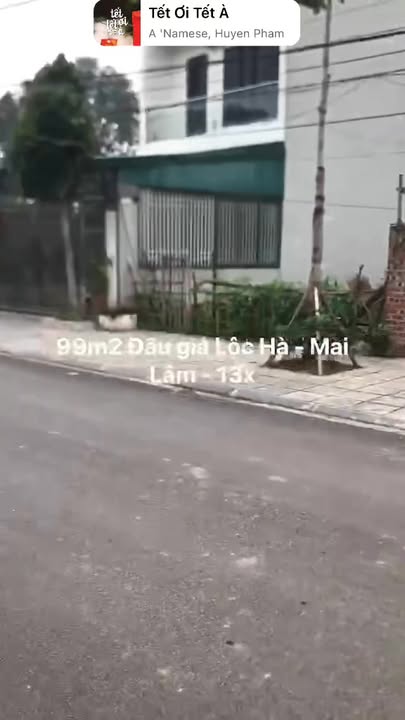 Đất đấu giá Lộc Hà, Mai Lâm 99m² giá 1.3 tỷ - Vị trí đẹp, ô tô tránh