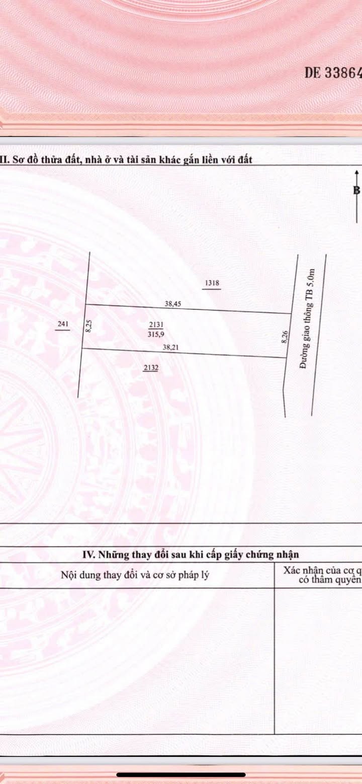 Đất nền Thịnh Đán Thái Nguyên 316m² giá 2 tỷ - Mặt đường ô tô tránh nhau