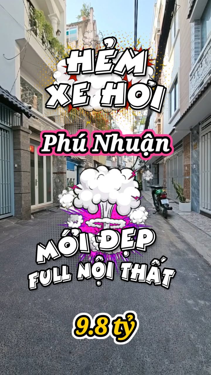 Nhà hẻm 100 Thích Quảng Đức, Phú Nhuận 55m² giá 9.8 tỷ - Ô tô vào tận nơi!