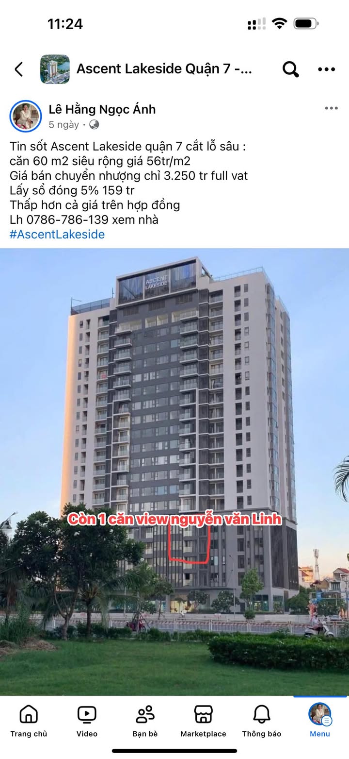 Căn hộ Ascent Lakeside Quận 7 60m² giá 3.4 tỷ - Cơ hội đầu tư không thể bỏ lỡ!
