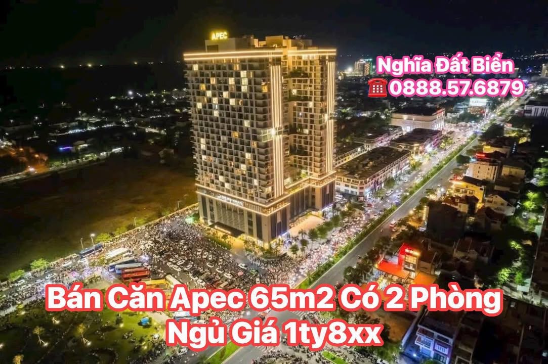 Căn hộ APEC Mandala Phú Yên 65m² giá 1.83 tỷ - Căn góc view phố tuyệt đẹp!