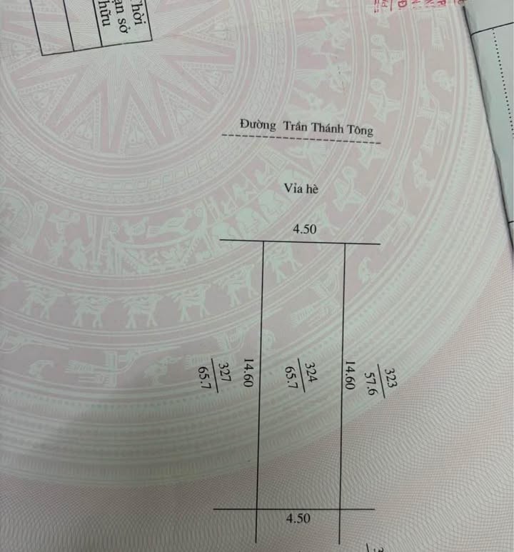 Đất mặt tiền Trần Thánh Tông, Ngọc Châu 65,7m² giá 8 tỷ - Kinh doanh lý tưởng!