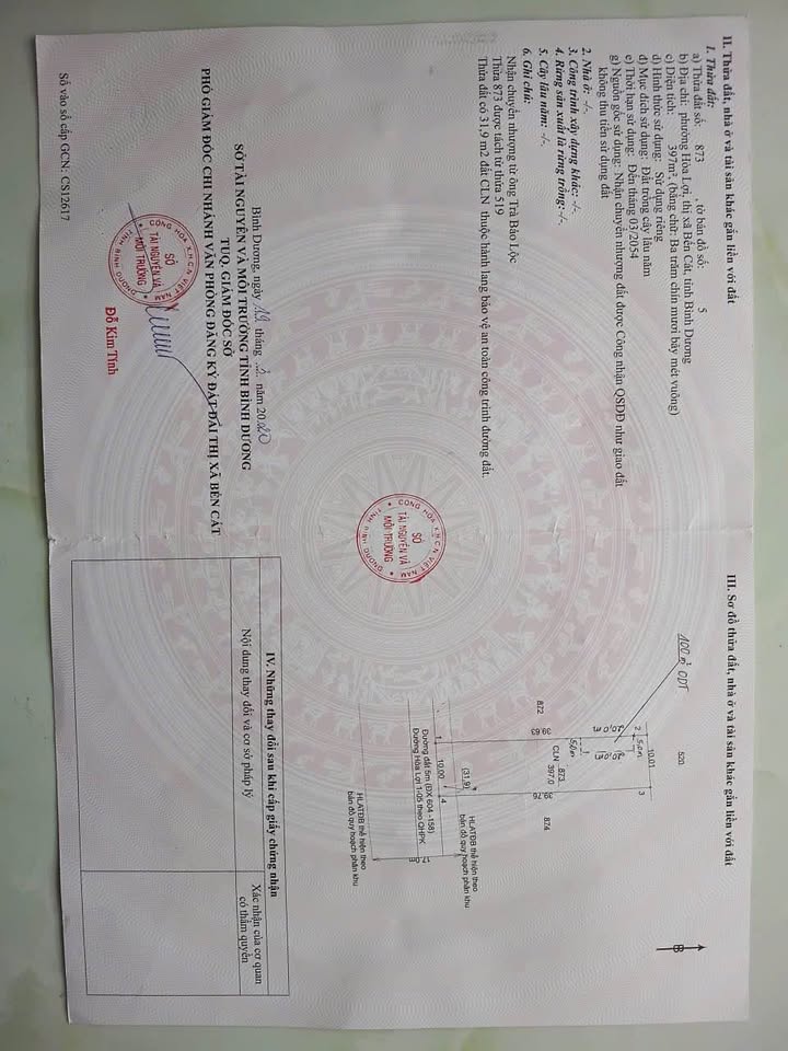 Đất nền Bến Cát 400m² giá 3.4 tỷ - Đầu tư sinh lời hấp dẫn!