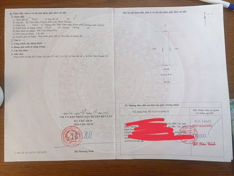 Đất nền Mỹ Phước 3 - Đường Ni15 - 150m² - Cơ hội đầu tư sinh lời!