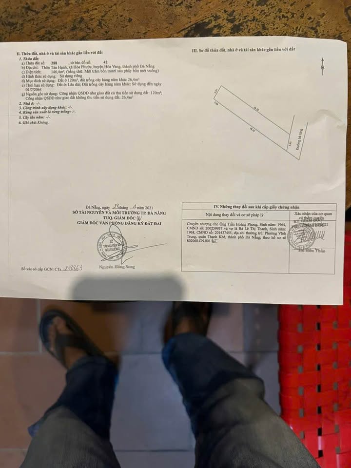 Đất nền Phường Hòa Xuân, Quận Cẩm Lệ - 146m² chỉ 1.45 tỷ - Ô tô vào tận nơi!