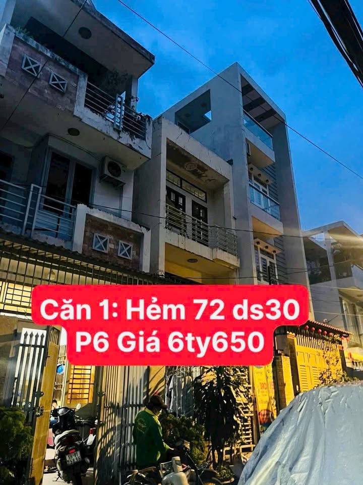 Nhà phố Gò Vấp 56m² giá 6.65 tỷ - Hẻm thông thoáng, xe tải đậu cửa!
