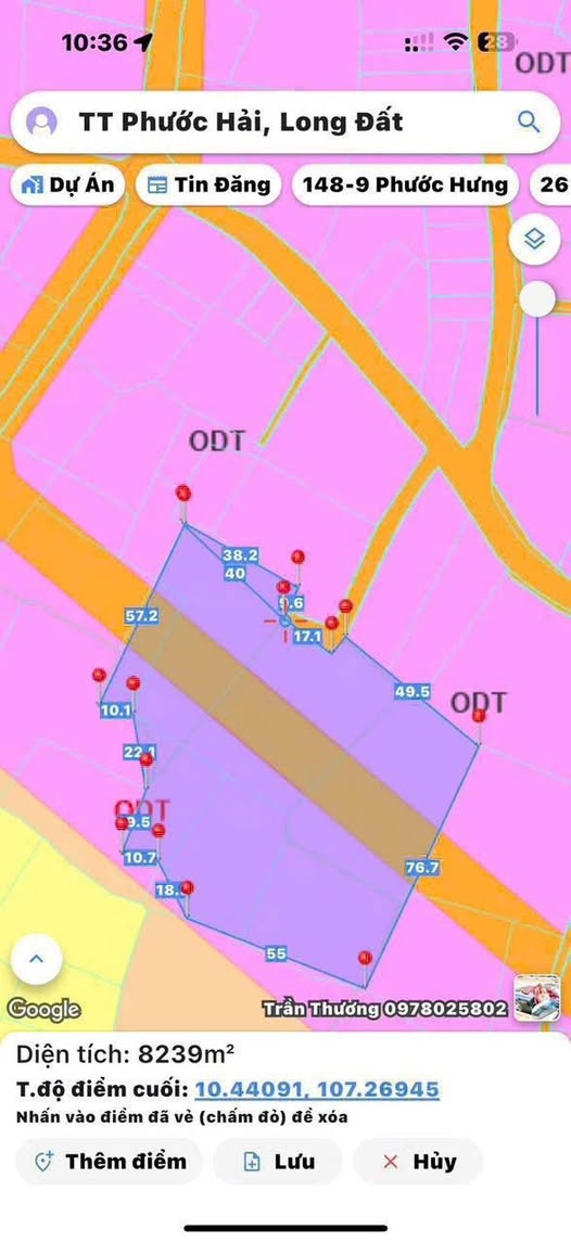 Đất nền 10.000m² xã Long Tân, huyện Long Đất, giá 23 tỷ - Cơ hội đầu tư sinh lời!