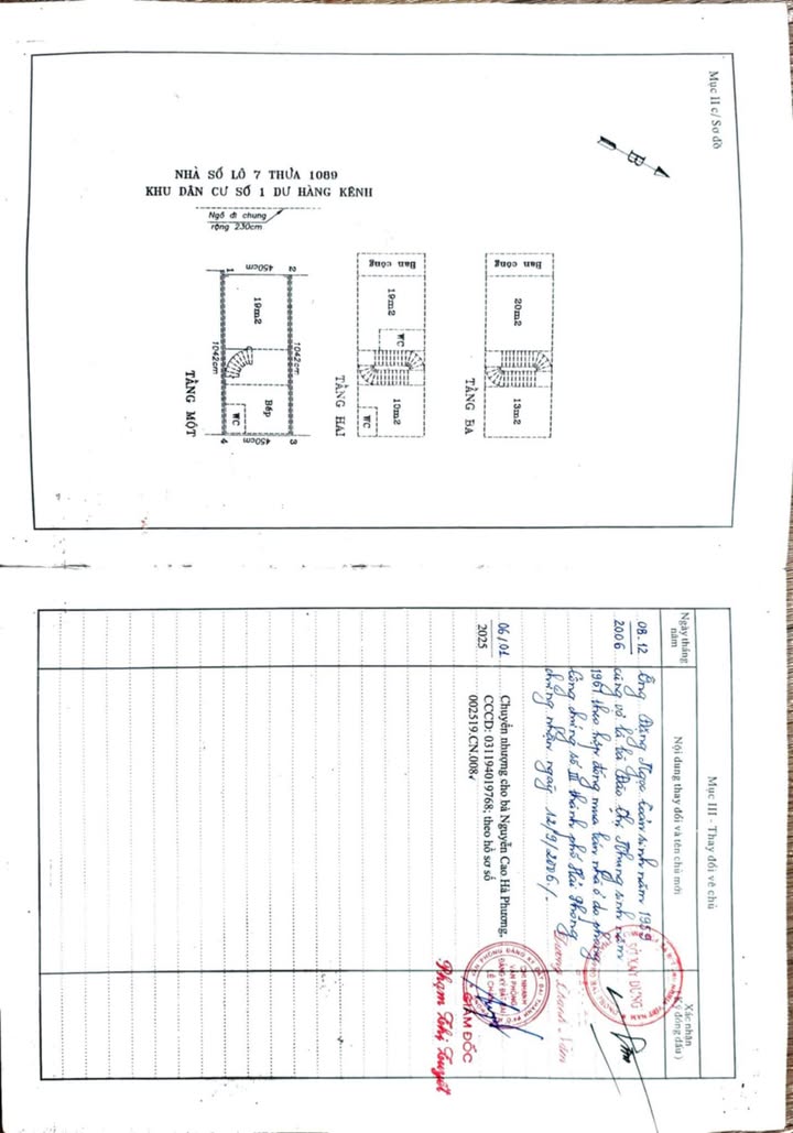 Nhà 3 tầng Phường Dư Hàng Kênh 46,9m² giá 3 tỷ - Ô tô đỗ thoải mái!