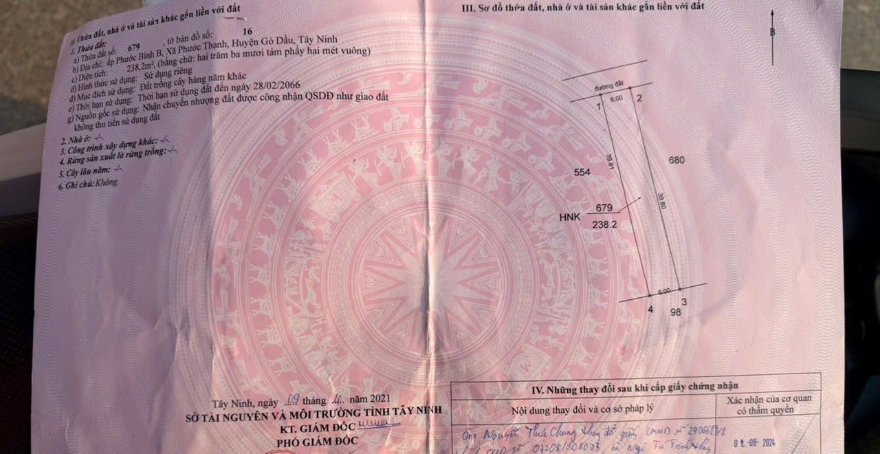 Đất nền Thị trấn Gò Dầu 234m² giá 4xx triệu - Cơ hội đầu tư hấp dẫn!