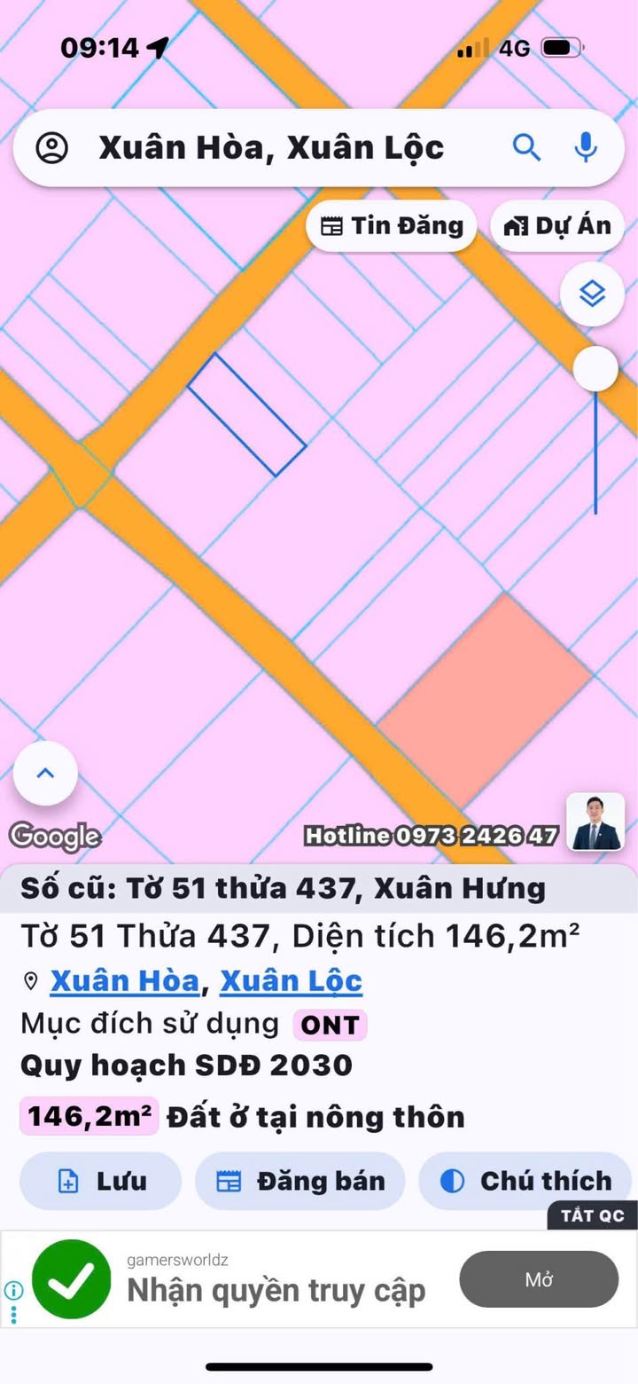 Đất thổ cư Xuân Hòa - Huyện Xuân Lộc 146.2m² - Cơ hội đầu tư tuyệt vời!