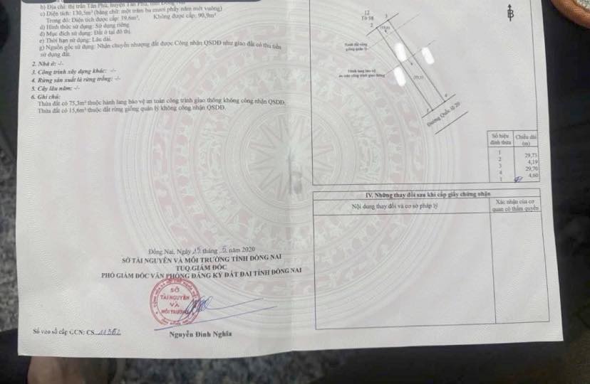 Nhà mặt tiền Quốc lộ 20, Tân Phú, 138m² giá 850 triệu - Cơ hội đầu tư sinh lời!