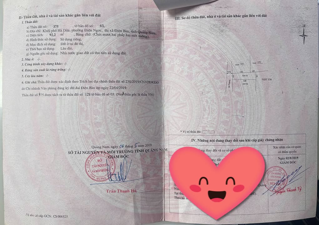 Đất nền đường Dũng Sỹ Điện Ngọc 92.2m² giá chỉ 2 tỷ - Cơ hội đầu tư hấp dẫn!