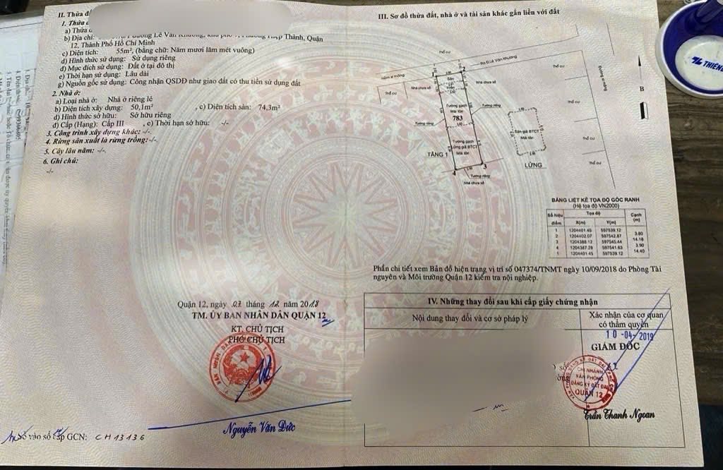 Nhà phố Tân Thới Hiệp Quận 12 55m² giá 3.45 tỷ - Full nội thất, sẵn sàng vào ở!