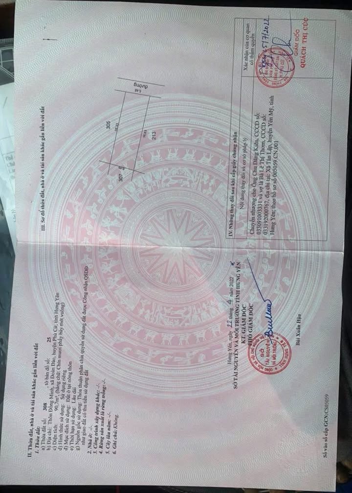 Đất thổ cư Đồng Minh, Phù Cừ, Hưng Yên 90,7m² - Đầu tư sinh lời ngay!