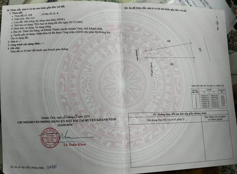 Đất nền thổ cư 500m² tại Huyện Vạn Ninh chỉ 350 triệu - Đầu tư sinh lời!