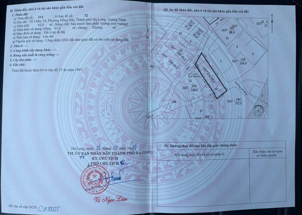 Nhà riêng 3 tầng Hồng Hà, Hạ Long 65m² giá 3.6 tỷ - Pháp lý rõ ràng!