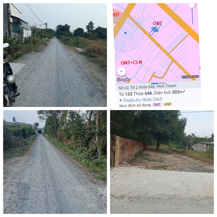 Đất nền Vĩnh Thanh, Nhơn Trạch 500m² giá 5 tỷ - Cơ hội đầu tư hấp dẫn!