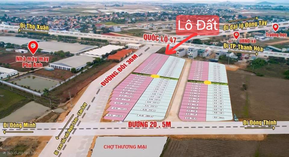 Lô đất đẹp tại xã Đông Khê, Thanh Hóa, 126m² - Cơ hội đầu tư hấp dẫn!