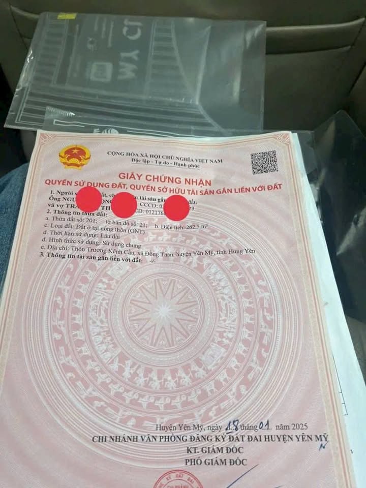 Đất thổ cư 262m² tại xã Hoàn Long - Giá chỉ 2.62 tỷ - Đầu tư sinh lời ngay!