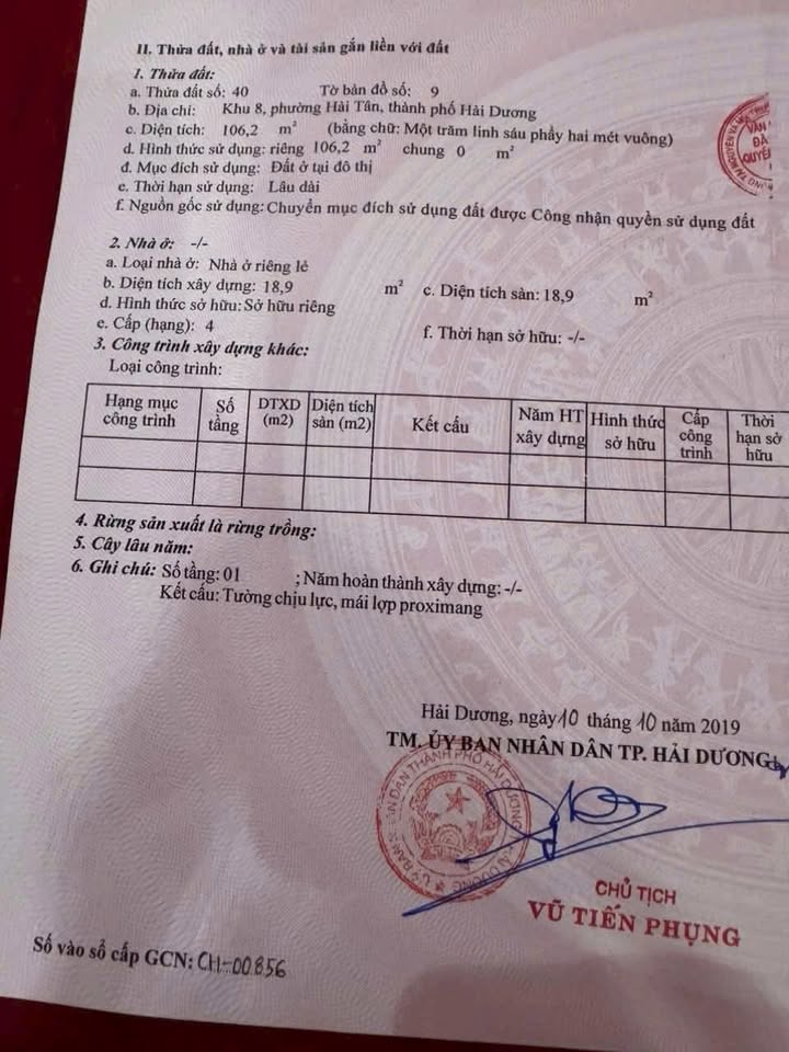 Đất mặt phố Thắng Lợi, Hải Tân, 106m² - Đầu tư sinh lời tuyệt vời!