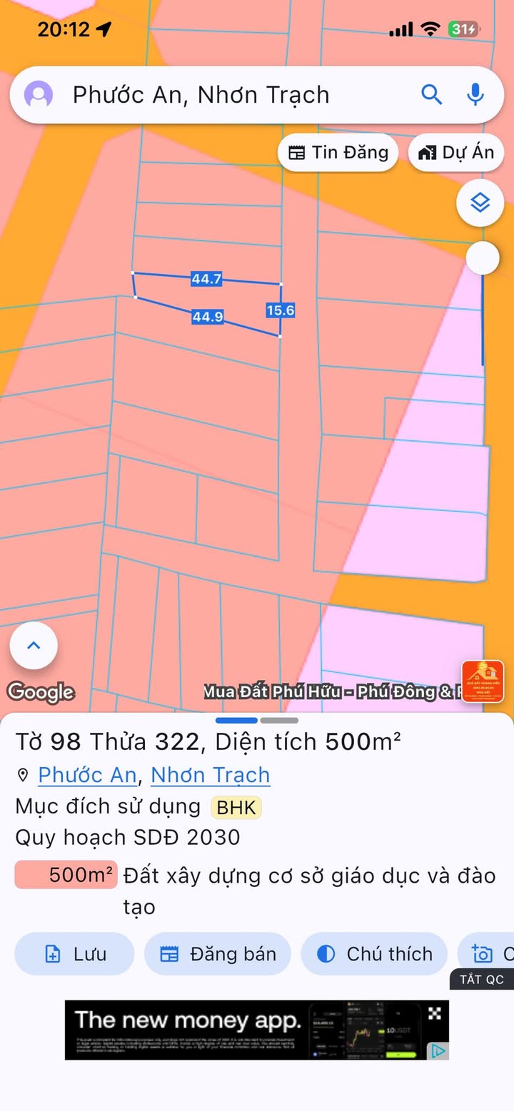 Đất nền Phước Hội, Huyện Long Đất, 500m² giá 800 triệu - Cơ hội đầu tư lý tưởng!