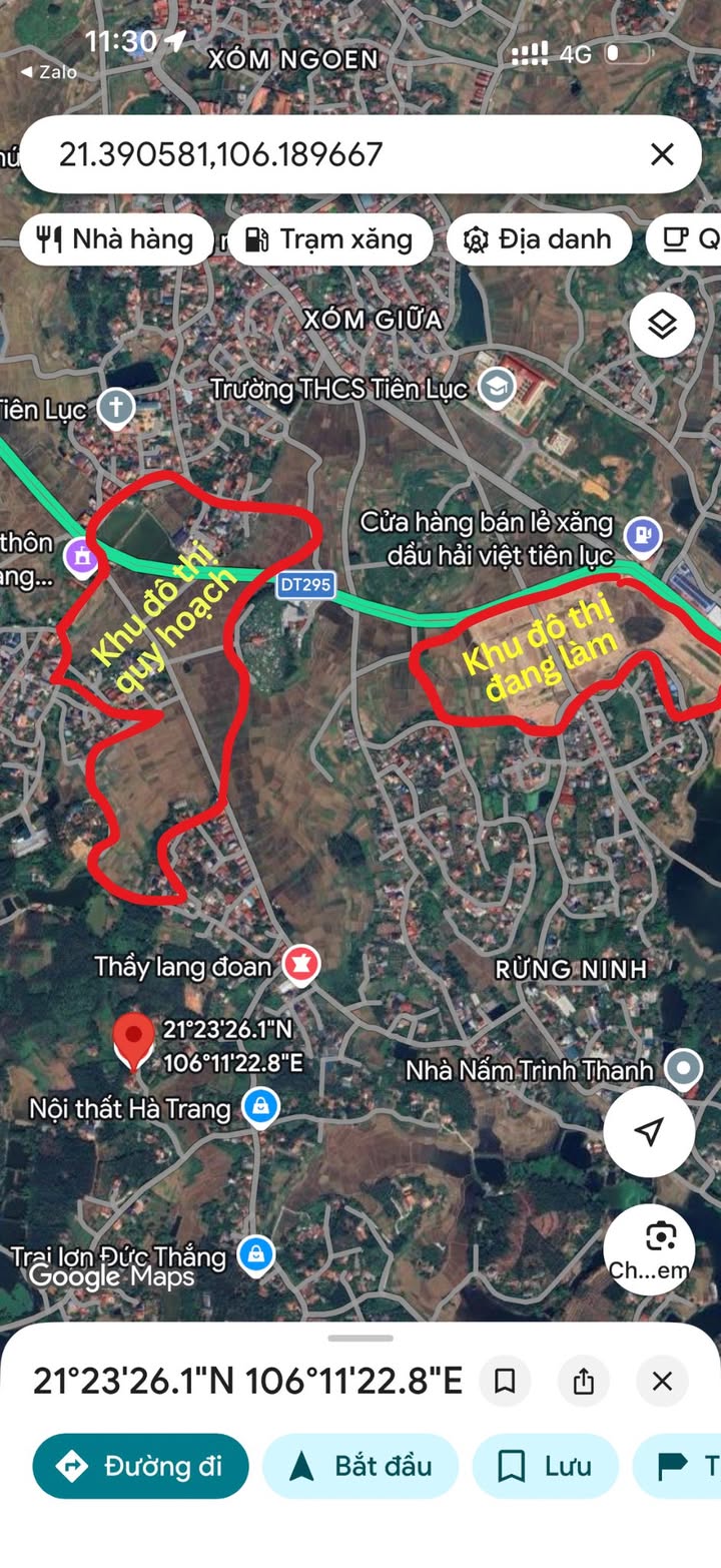 Đất nền rộng 1520m² tại Xã Mỹ Thái, Lạng Giang - Giá chỉ 1.52 tỷ VND