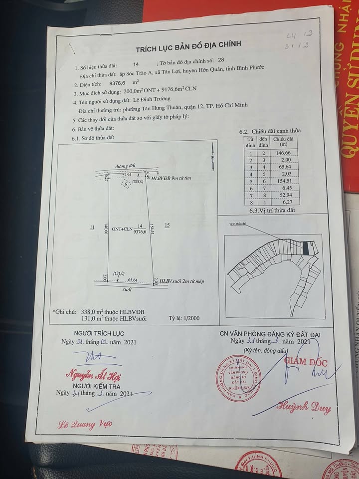 Đất Farm Tân Lợi, Hớn Quản 1ha giá 2.8 tỷ - Chính chủ, thu nhập ổn định!