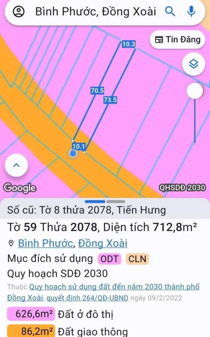 Đất nền Tiến Hưng, 750m² giá 1.5 tỷ - Đầu tư sinh lời ngay!
