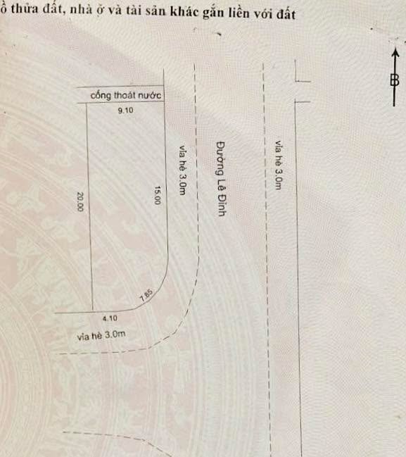 Đất nền lô góc 2 mặt tiền Lê Đỉnh - Tùng Lâm, 176.6m² giá 8 tỷ - Cơ hội đầu tư hấp dẫn!