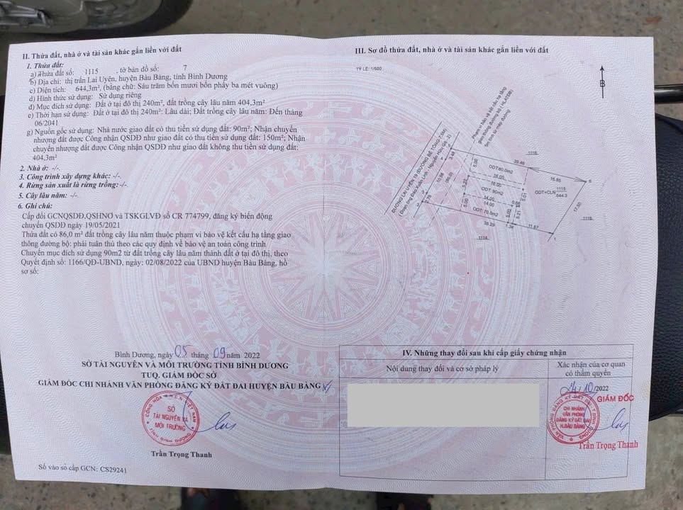 Đất thổ cư Lai Uyên, Huyện Bàu Bàng, 680m² chỉ 3.25 tỷ - Đầu tư sinh lời!