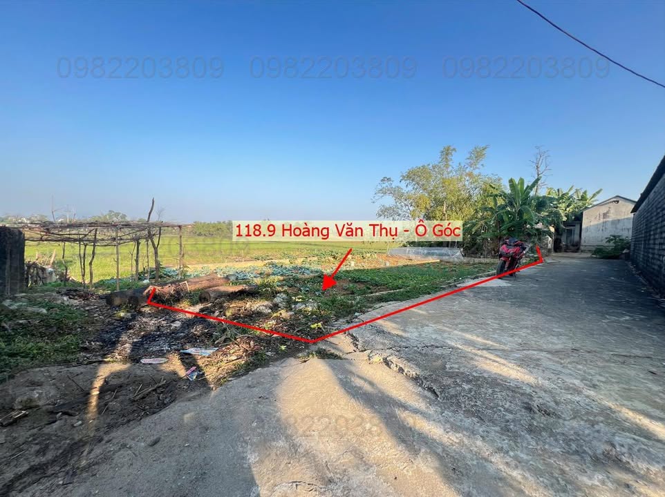 Đất lô góc 2 mặt tiền Hoàng Văn Thụ 118.9m² giá 2 tỷ - Cơ hội đầu tư tuyệt vời!