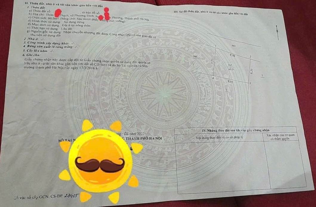 Đất nền 60m² tại Thị trấn Phùng, Huyện Đan Phượng - Cơ hội đầu tư hấp dẫn!