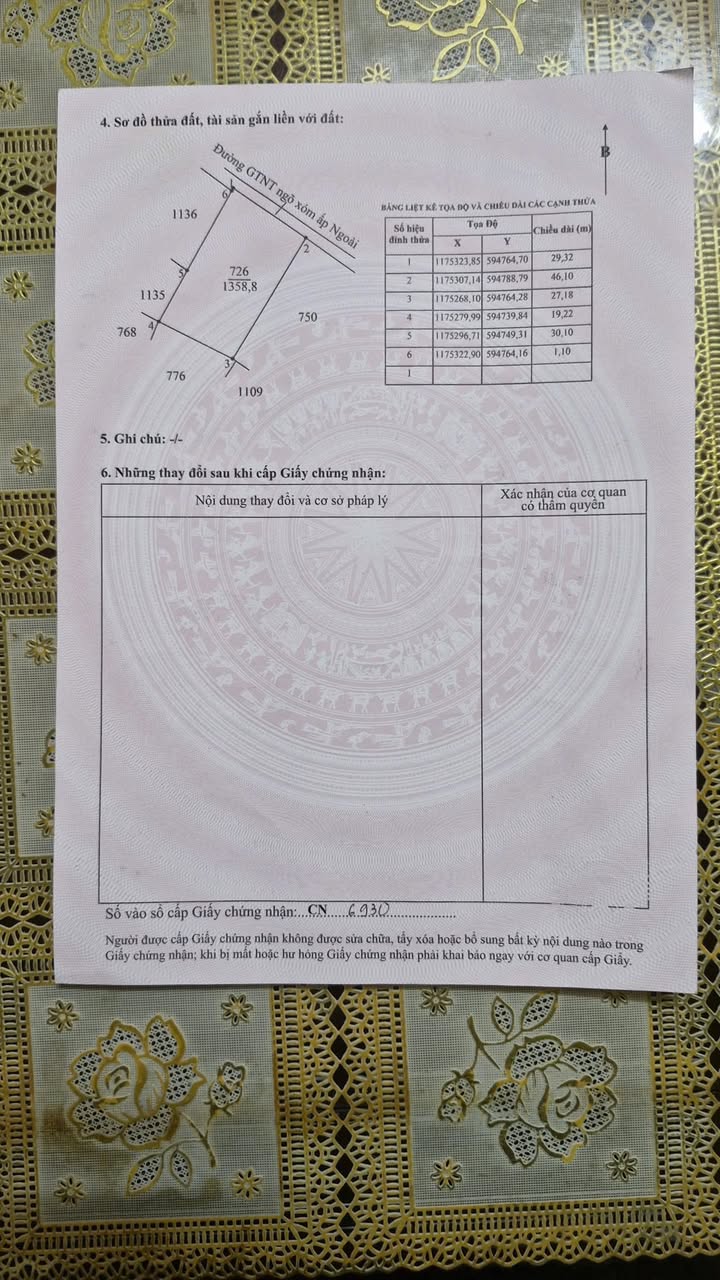Đất nông nghiệp 1358m² tại Xã Phước Hậu, Cần Giuộc - Chuyển thổ 100% - Giá 4.5 tỷ!
