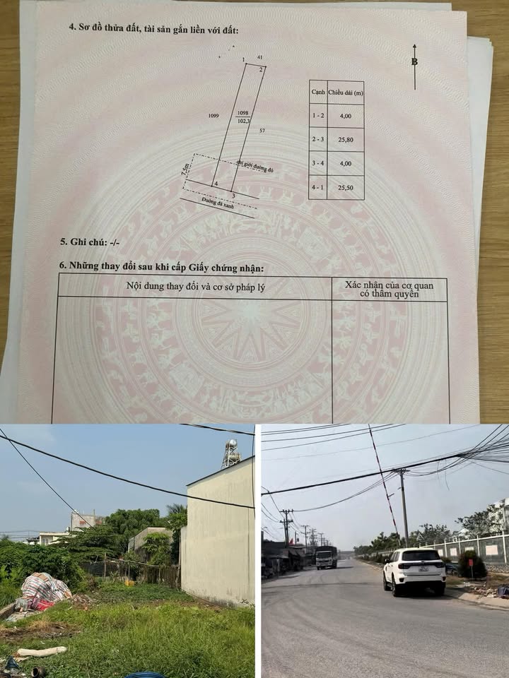 Đất nền chính chủ 100m² tại Xã Mỹ Hạnh Nam, Huyện Đức Hòa - Gần cụm công nghiệp, giá chỉ 1.23 tỷ!