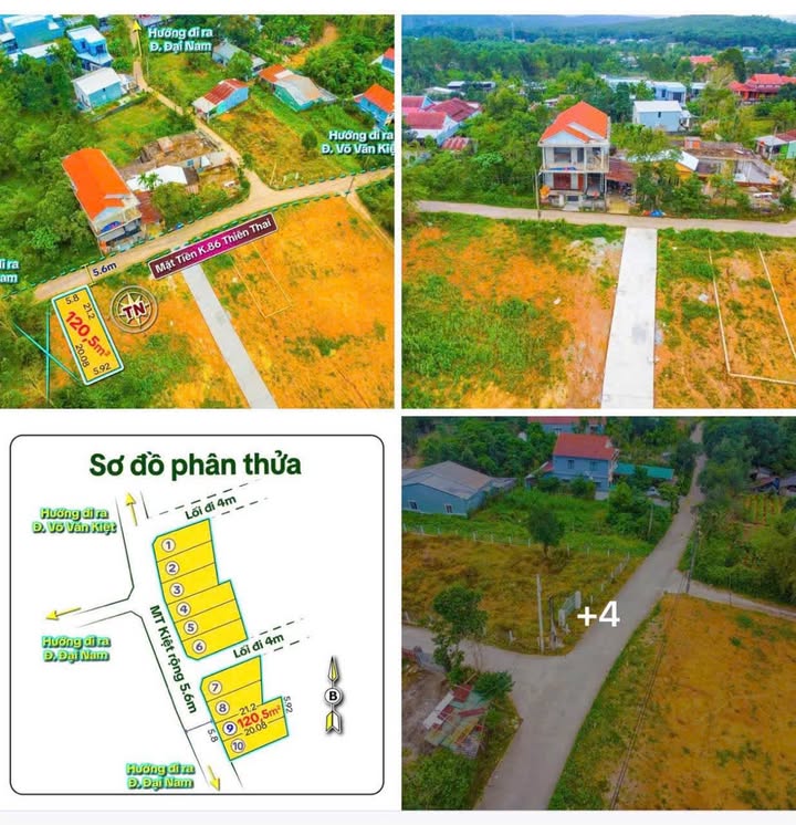 Đất nền 86 Thiên Thai, Phường An Cựu, 120m² chỉ 1.1 tỷ - Mặt tiền ô tô rộng rãi!