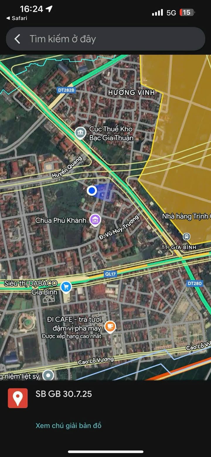 Đất nền 101,6m² tại Gia Bình, Bắc Ninh - Chính chủ bán gấp giá 2,6 tỷ!