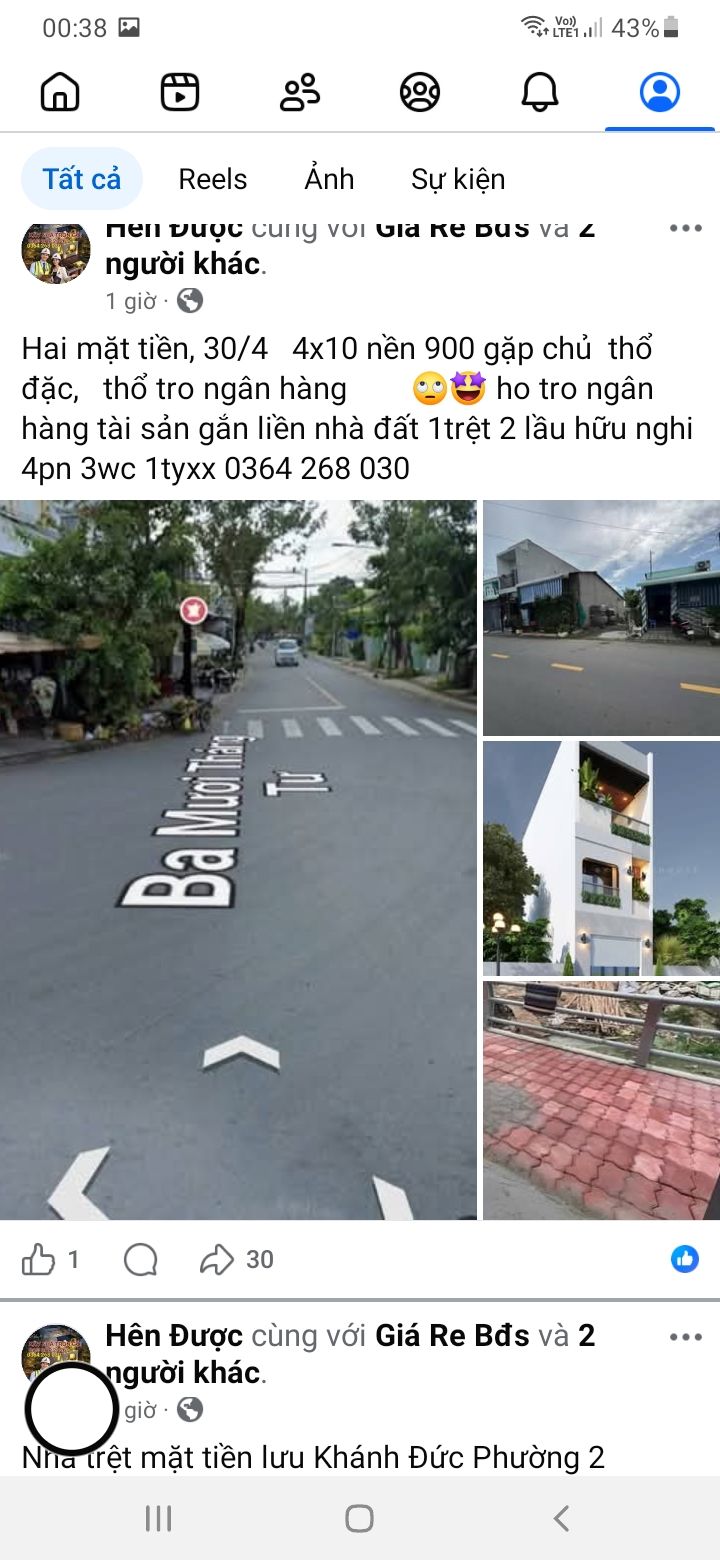 Nhà phố mặt tiền đường 30/4, Sóc Trăng 40m² giá 1 tỷ - Đầu tư sinh lời ngay!