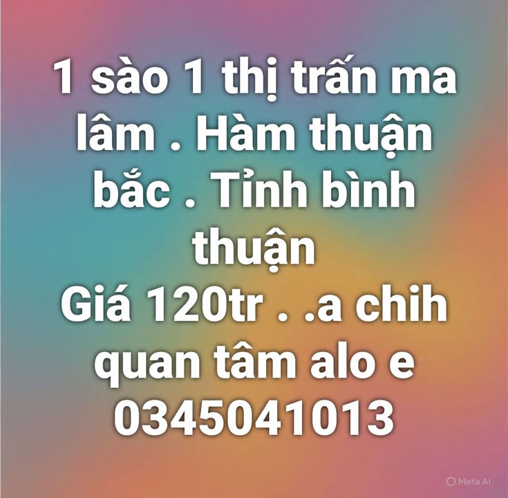 Đất nền 360m² tại Thị trấn Ma Lâm, Bình Thuận chỉ 120 triệu - Cơ hội đầu tư tuyệt vời!