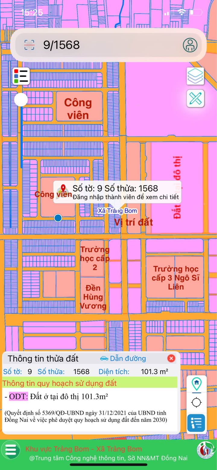 Đất nền chính chủ Trảng Bom 100m² giá 2.4 tỷ - Cơ hội đầu tư hấp dẫn!