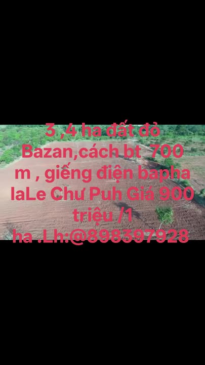 Đất Farm 3,4ha tại Xã Ia Le, Huyện Chư Pưh - Giá tốt chỉ 3.06 tỷ!