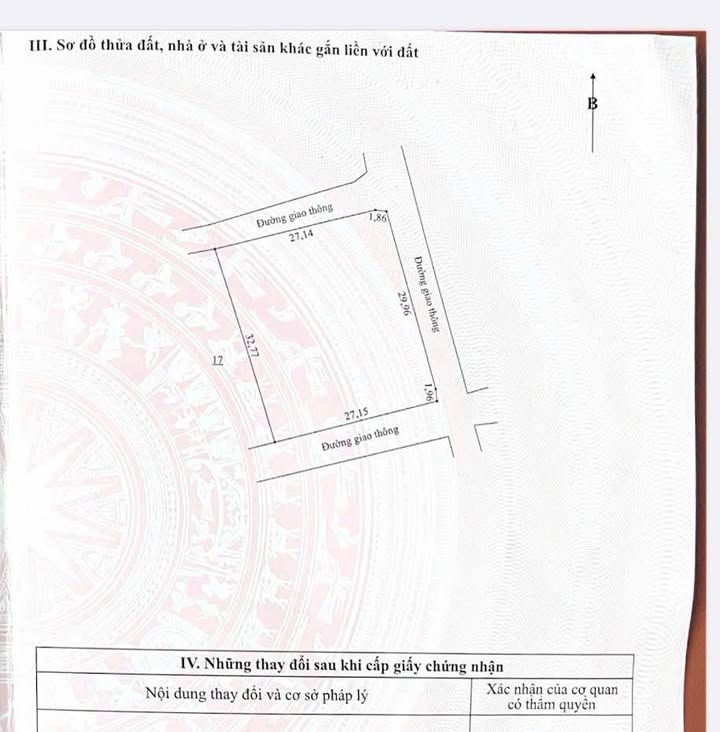 Đất nền Xã Việt Tiến - Thạch Hà 918.5m² giá chỉ 1.5 tỷ - Phân lô đẹp 3 mặt tiền!