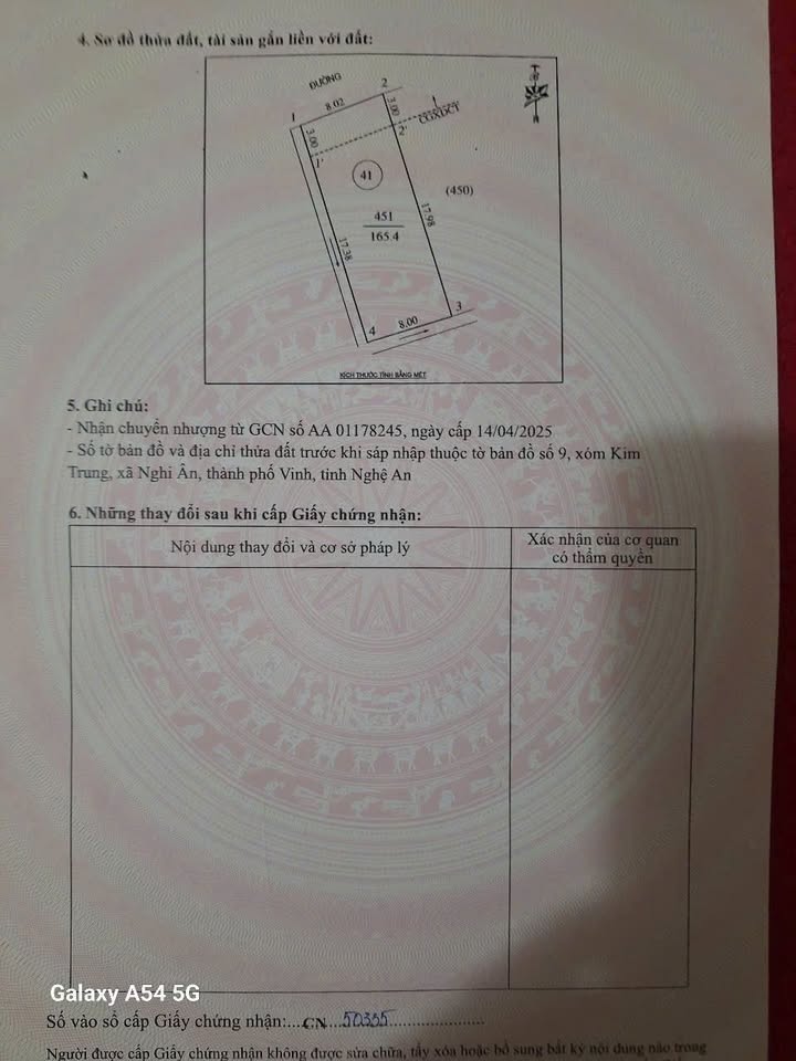 Bán đất đấu giá Nghi Ân 165,4m² giá 4 tỷ - Vị trí đẹp, cơ hội đầu tư hấp dẫn!
