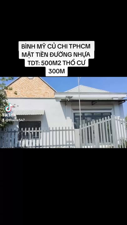 Nhà mặt tiền đường nhựa xã Bình Mỹ, Củ Chi 500m² giá 5.5 tỷ - Đầu tư sinh lời